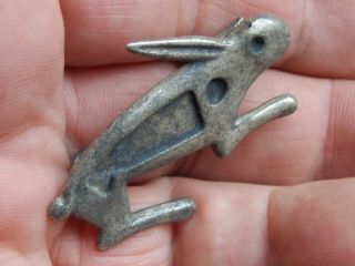 Great Roman Silver Hare Brooch Metal Detecting Detector Finds