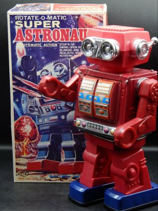 Horikawa Vintage Astronaut Robot Battery Operated Toy W/ Box Sjm Taiwan