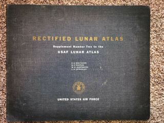Rectified Lunar Atlas Supplement Number Two Whitaker 1963 Acceptable