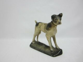 Antique Whippet Terrier Dog Doorstop Door Stop Cast Iron Vintage