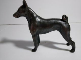 Basenji Dog Bronze Sculpture Figurine