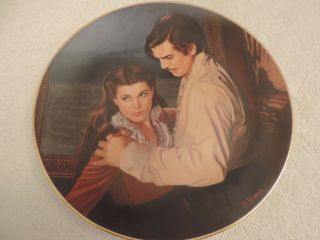 W.  S.  George Gone With The Wind Collectors Plate " Dangerous Attractions " 1993