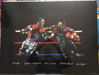 Vintage Mike Tyson Vs Evander Holyfield Onsite Poster 1996