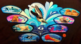 Atlanta Area Council 129 Oa 2017 Jamboree Georgia Aquarium 9 - Patch Delegate Set