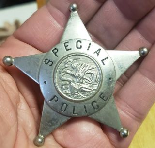 Vintage Illinois State Police 5 Point Star Obsolete Retired Badge