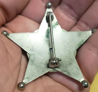 Vintage Illinois State Police 5 Point Star Obsolete Retired Badge 2