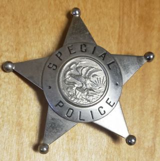 Vintage Illinois State Police 5 Point Star Obsolete Retired Badge 3