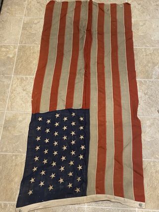 46 Star U.  S.  Flag - Marked 3 