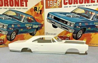 Mpc 1968 Dodge Coronet R/t Bee Vintage Kit 1768 - 200 68 Ht Nos Body Only