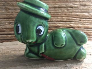 Vintage Inarco Japan Turtle Figurine Kitsch Adorable Anthropomorphic
