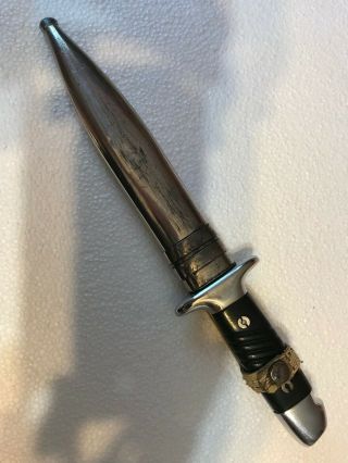 Vintage Ww2 German Fighting Knife Dagger Scabbard