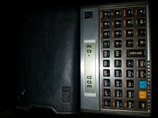 Vintage Hewlett Packard Hp 15c Scientific Calculator With Sleeve Great