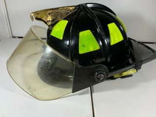 Cairns 1010 Black Traditional Fire Helmet W/ Face Shield