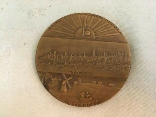1939 NYWF GEORGE WASHINGTON Yesterday Today Tomorrow Bronze Medal KILENYI 2