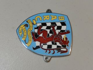 Vintage BARC British Automobile Racing Club Grille Car Badge Auto Emblem 2