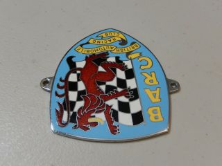 Vintage BARC British Automobile Racing Club Grille Car Badge Auto Emblem 3