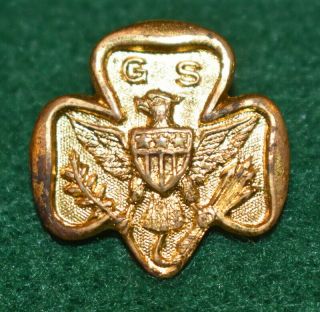 Vintage Girl Scout - 1917 - 24 Membership Pin - Type 2a