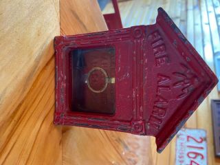 Fire Alarm Gamewell Box Vintage Antique Cast Iron