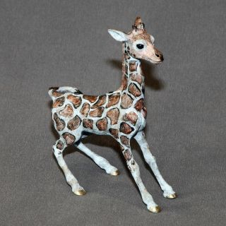 Detailed Giraffe Bronze Art Signed Figurine Sculpture Statue Signed And Numbered