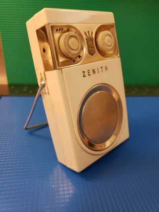 Vintage Zenith Royal 500 Owl Eyes Transistor Radio 1950s Has Some Chps/crk