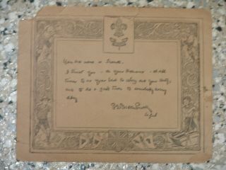 1908 Uk Scout Enrolment Card - - Baden Powell