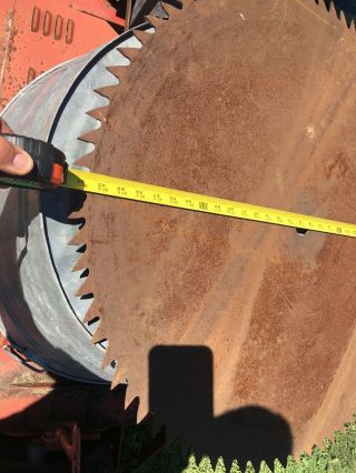 Vintage 31”diameter Rustic Buzz Saw Mill Blade
