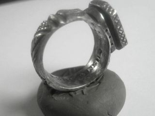 Medieval Knights Crusader Silver Ring from the Hungarian Order of the Dragon 3