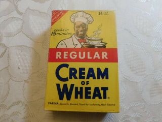 Vintage 1965 Full Regular Box Cream Of Wheat Nabisco Farina