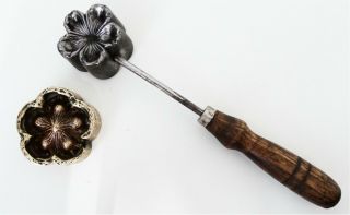 Millinery Flower Making Tool Iron & Brass Leaf Mould Silk Flower Making 27