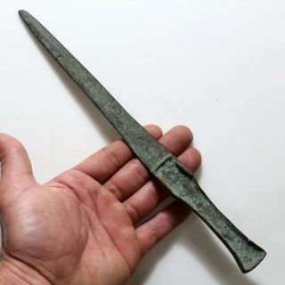 Bronze Age Circa 2500 - 1500 Bc Ancient Bronze Luristan Dagger - 4500 Years Old