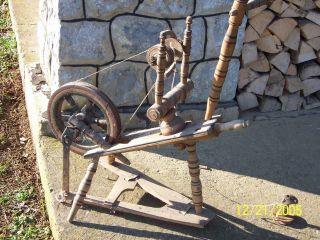 Italian Antique Spinning Wheel