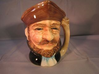 Magrou Pirate Large Size Vintage Toby Style Jug Made In Portugal