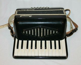 Vintage Crucianelli Deluxe 12 Button Accordion In Case,  Made In Italy