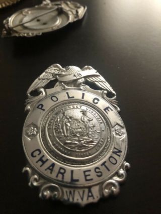 West Virginia Police Vintage Charleston Police Badge