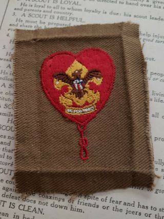 Boy Scout Life Scout Rank Patch Teens/1920 