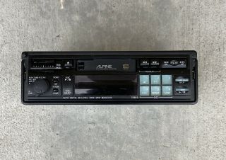 Alpine 7292 S Vintage Am/fm Car Cassette Player Deck Rare As - Is