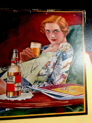Vintage Alelike Pale Beer Advertising Sign - Bruckmann Co.  - Cincinnati - Ohio 3