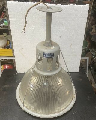 Vintage Holophane Lobay 685 14 " Industrial Warehouse Light Glass Shade