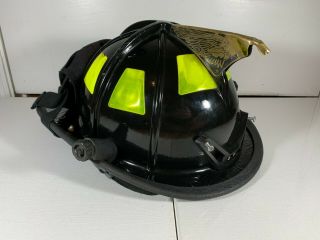 Cairns 1010 Black Traditional Fire Helmet W/ Goggles