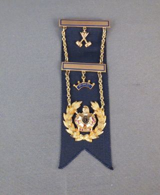 Vintage 10k Gold Order Of Demolay Past Master Councilor Award