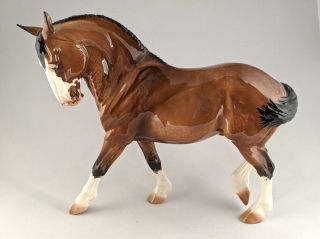 Rare Fraley Marshall Draft Horse Ceramic China Custom Glazed By Berkwitz Nr