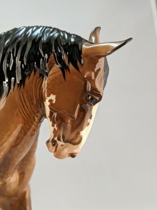Rare Fraley Marshall draft horse ceramic china custom glazed by Berkwitz NR 3