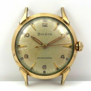 Vintage Bulova L8 Self Winding Automatic Gold Filled Watch Wristwatch Men 