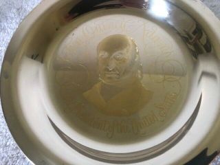 John Quincy Adams Limited Edition Sterling Silver Plate Franklin 1973 9797