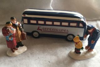 Dept 56 Snow Village Accessories A Ride On The Reindeer Lines