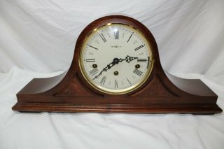 Vintage Howard Miller Mantle Clock - Franz Hermle Movement 2 Jewel
