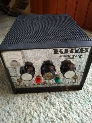Vintage Kris 3,  3 Linear Amplifier Ham Tube Radio No Res