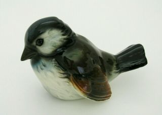 Goebel Bird Figurine Cv74 Chickadee Sparrow - West Germany -
