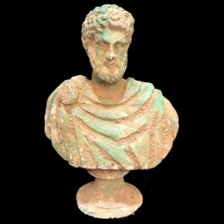 Rare Ancient Roman Bronze Period Statue On Stand - 200 - 400 Ad (2)