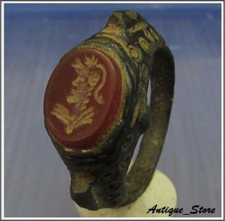 Roman Legionary Ancient Bronze Legionary Roman Ring Intaglio